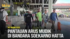 Pergerakan penumpang dan juga pesawat di Bandara Internasional Soekarno-Hatta (Soetta) Tangerang, terpantau terus naik, pada Selasa (25/3/2025) atau H-5 lebaran idul fitri 1446 Hijriah/2025.