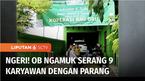 VIDEO: Office Boy di Cirebon Sekap dan Serang Sembilan Karyawan Kantor yang Tengah Rapat