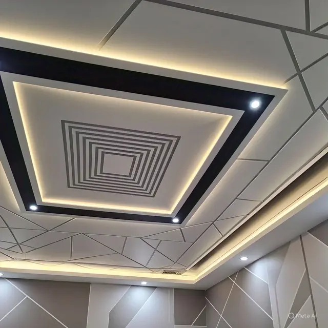 Desain Plafon Kamar Tidur 3x3 Bergaya Futuristik