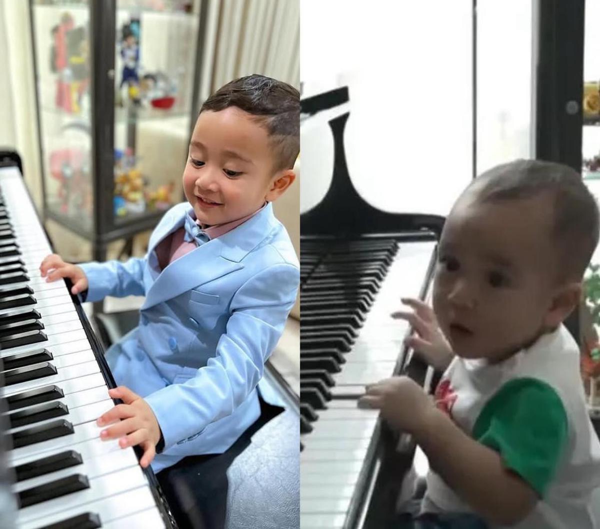 Transformasi Rayyanza Main Piano, Dulu Main Piano Pakai Popok, Kini Tampil Elegan dengan Jas