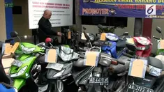Puluhan motor hasil tilang mangkrak. Motor tidak diambil oleh pemilik karena diduga hasil kejahatan.