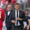 Jesse Marsch (kanan) ketika mendampingi Timnas Kanada melawan Timnas Bosnia dan Herzegovina di matchday 1 Grup B Piala Dunia 2026 di Toronto Stadium, Toronto, Kanada, Sabtu (13/6/2026) dini hari WIB. (AP Photo/Stephanie Scarbrough).