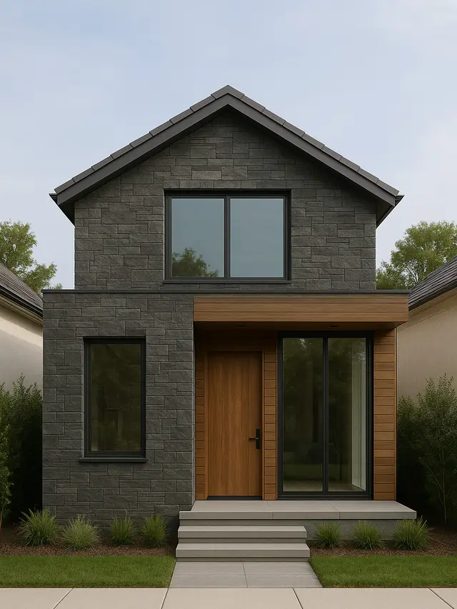 Desain Rumah Minimalis 6x12 Tampak Depan (Foto: ChatGPT)