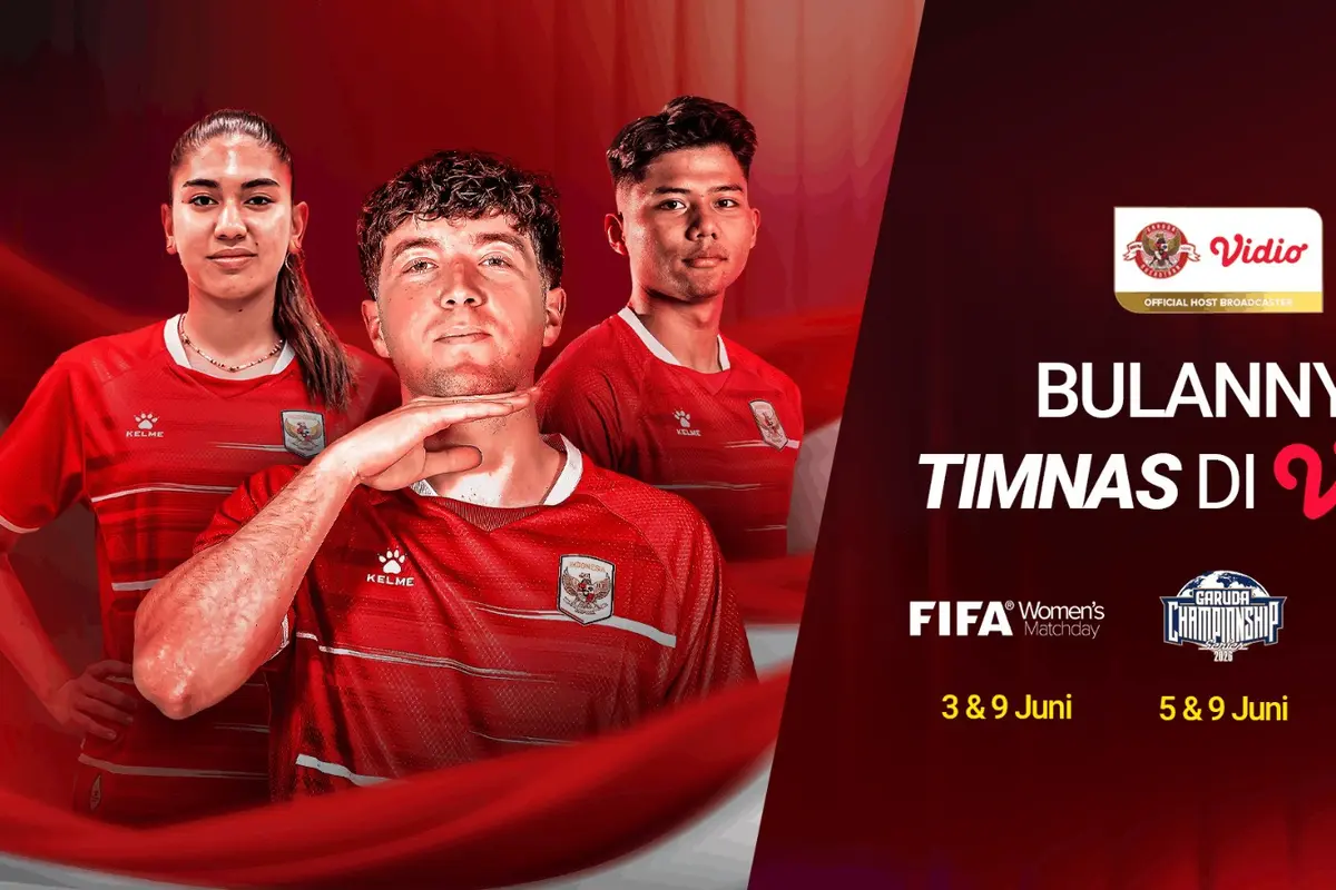 Laga Timnas Indonesia Sepanjang Juni 2026 Disiarkan Eksklusif oleh Vidio
