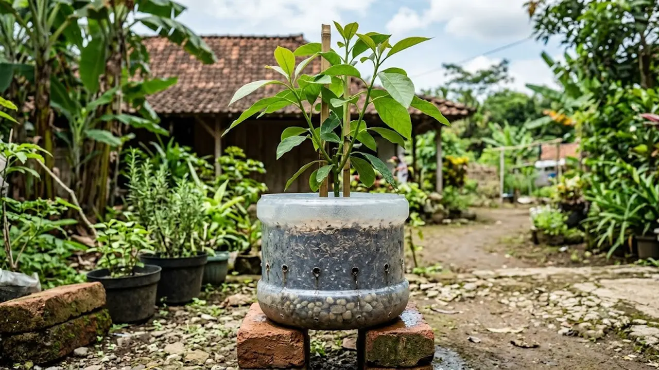 Cara Membuat Pot Galon Anti Becek untuk Alpukat