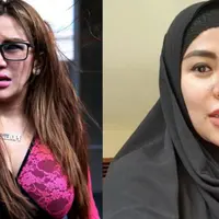 Penyanyi seksi Cinta Penelope mengenakan hijab, cantiknya bikin pangling.