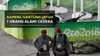Video insiden jatuhnya kamera gantung yang mengakibatkan 7 orang cedera.