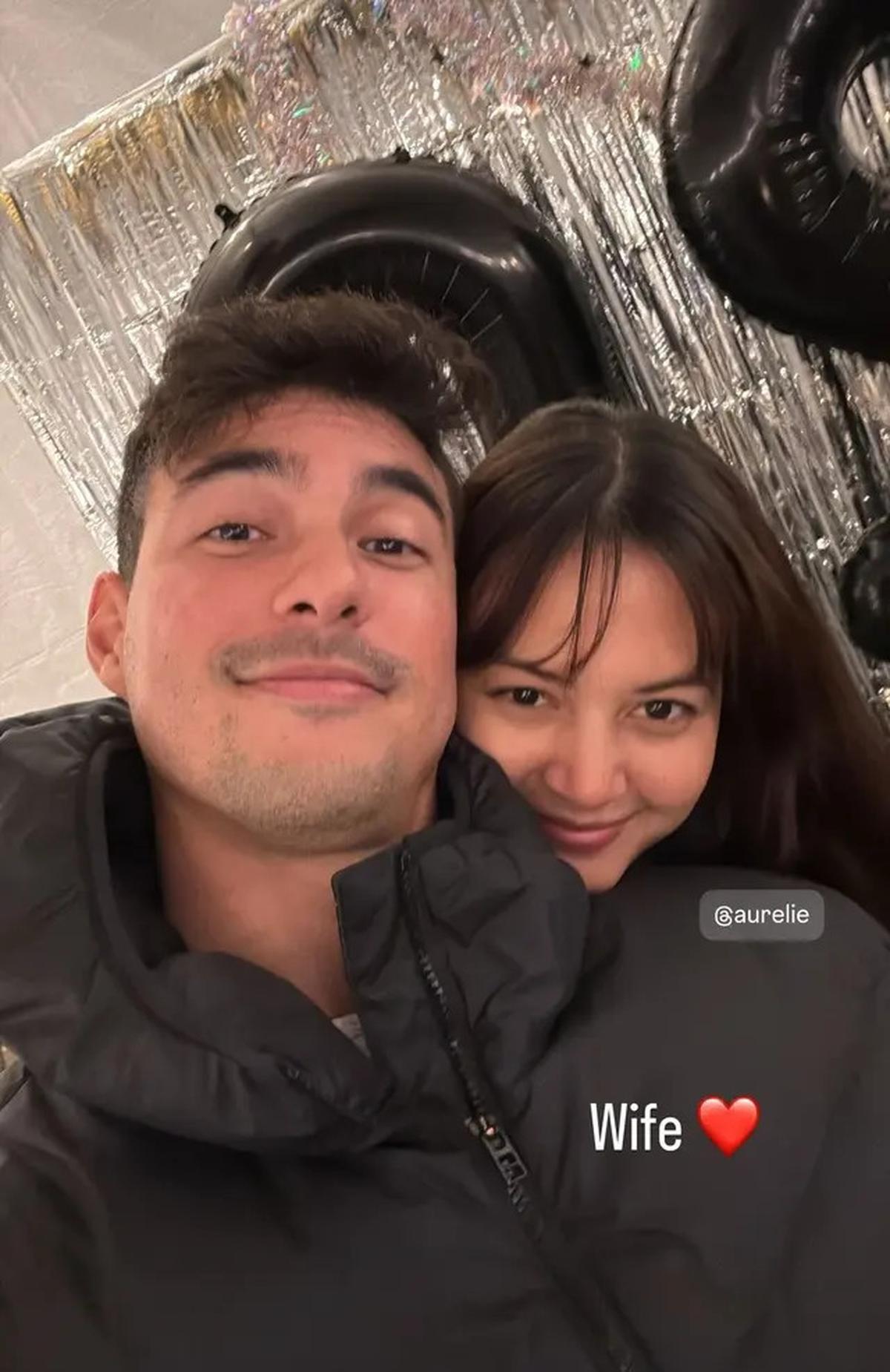 Gaya Simpel Aurelie Moeremans Menikah dengan Tyler Bigenho di Amerika Serikat