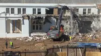 Part of the East Wing of the White House is being demolished to make way for President Donald Trump's private ballroom.