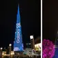 Saat gedung tertinggi di dunia Burj Khalifa dijadikan sebagai 'papan iklan' untuk smartphone terbaru Samsung Galaxy S9 (Sumber: Samsung Newsroom).