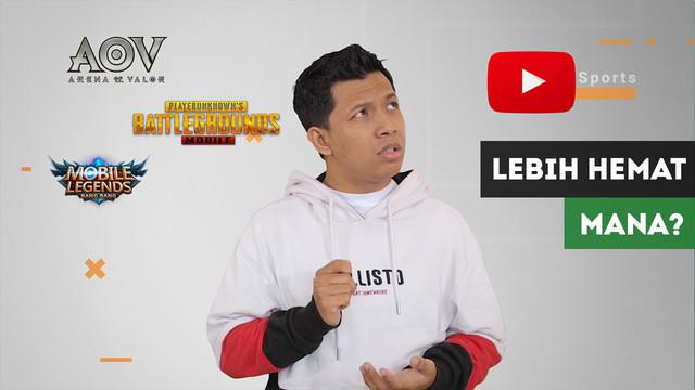 Berita video melihat perbandingan besarnya kuota saat bermain games e-sports dengan menonton YouTube.