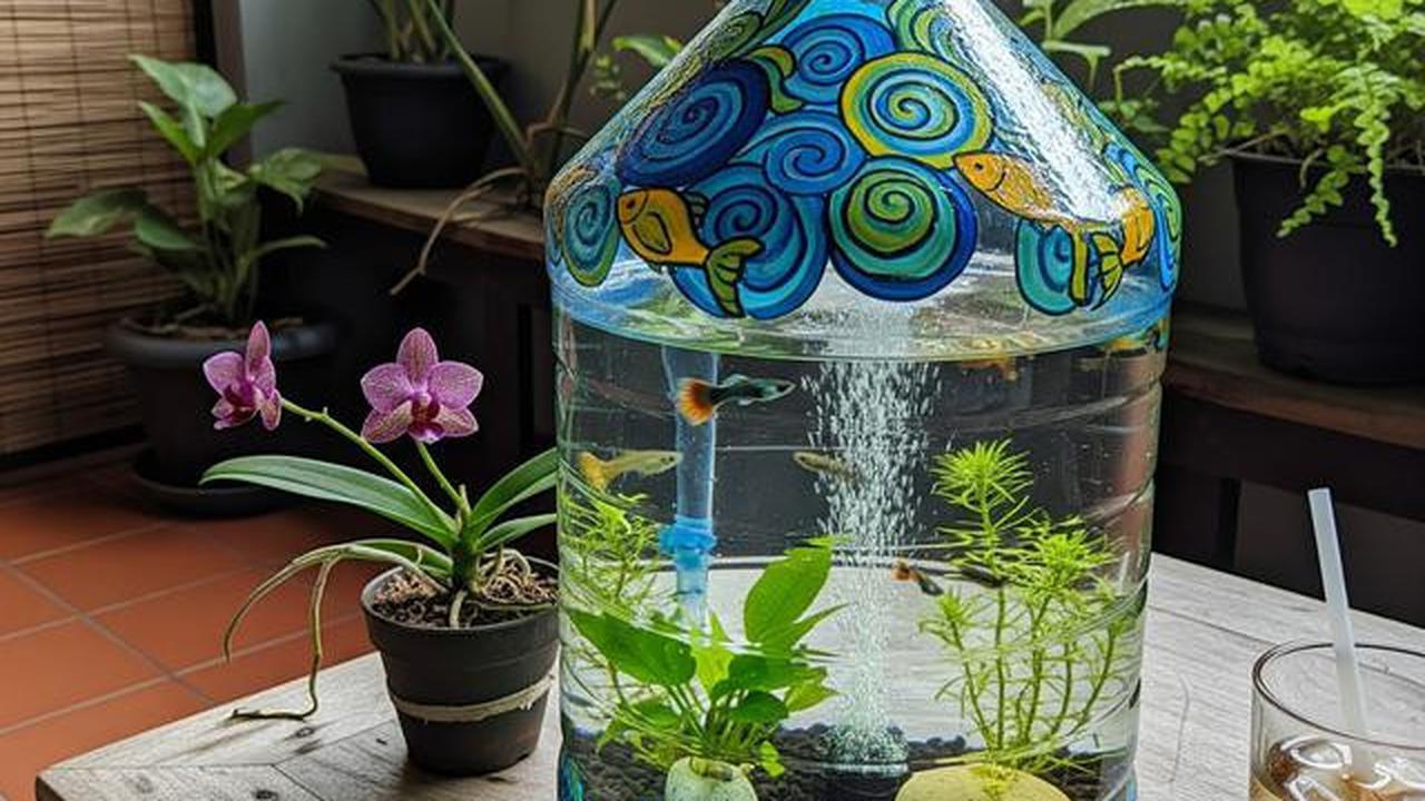 10 Desain Akuarium dari Galon Bekas, Bisa Percantik Teras Rumah