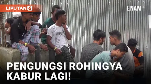 VIDEO: Kabur Lagi, Pengungsi Rohingya Melarikan Diri dari Kamp Lhokseumawe Capai 30 Orang