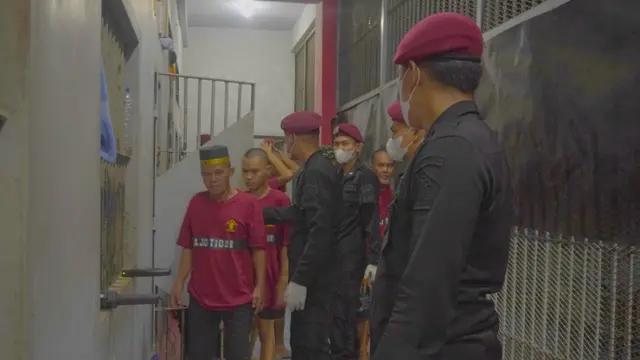 LP Kelas IIA Tarakan melaksanakan razia penggeladahan kamar blok