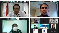 Rapat Pembahasan Implementasi Teknologi Waste To Energy bersama Komisi Pemberantasan Korupsi (KPK) secara virtual.