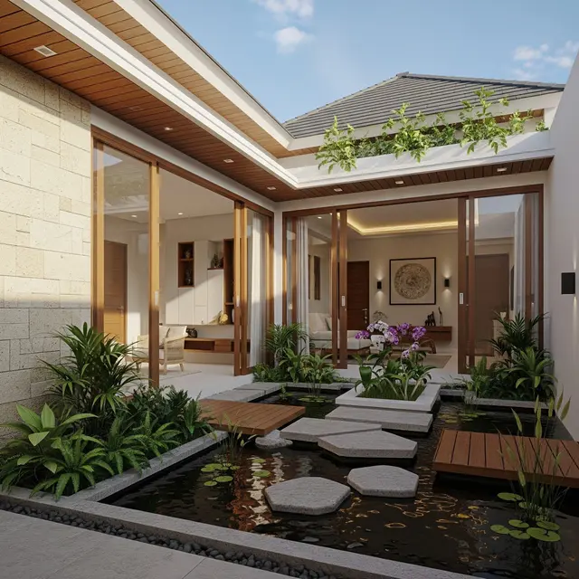 9 Model Rumah dengan Inner Courtyard Biar Adem Alami, Solusi Hunian Tropis