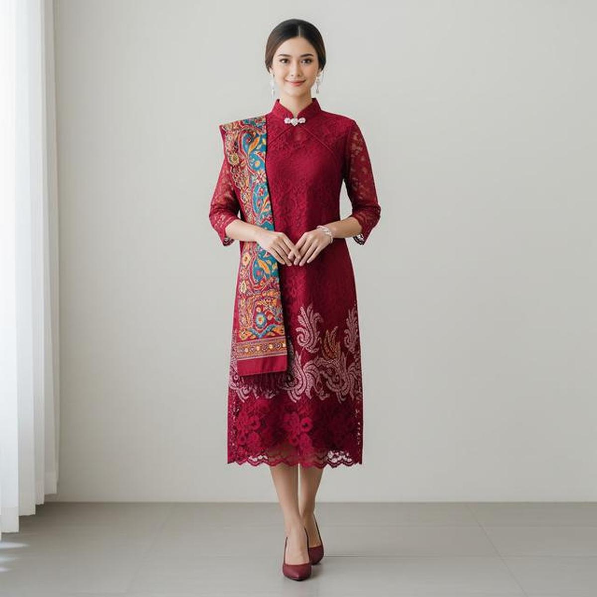 10 Inspirasi Outfit Natal Bernuansa Nusantara, Cocok untuk Ibadah di Gereja