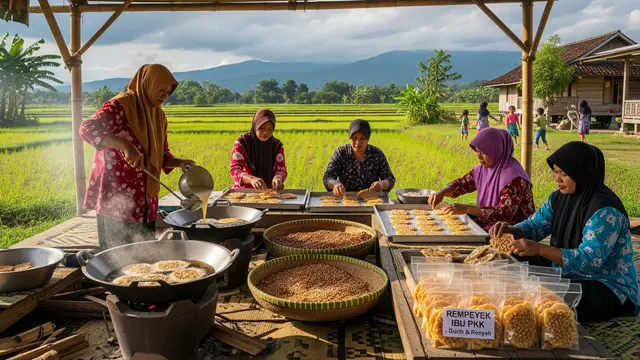 Ide Usaha Bersama Ibu PKK Berbasis Makanan Ringan/Gemini AI