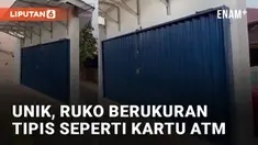 Sebuah ruko berukuran tidak wajar mengundang perhatian