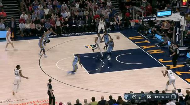 Berita video game recap NBA 2017-2018 antara Utah Jazz melawan Memphis Grizzlies dengan skor 107-97.