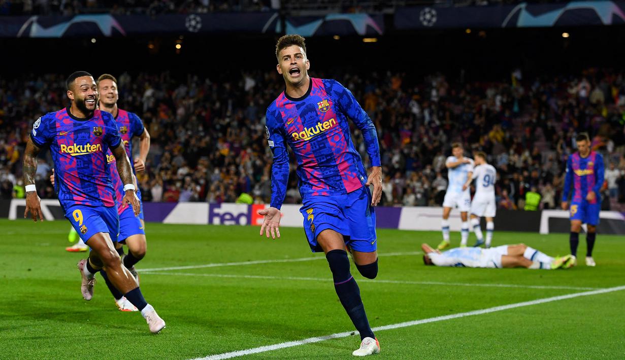 Barcelona gagal lolos untuk pertama kalinya sejak musim 2000/01 menuju fase gugur Liga Champions. Meskipun begitu, Blaugrana tetap tercatat sebagai salah satu tim dengan koleksi gol terbanyak di babak 16 besar Liga Champions, yaitu 75 gol. (AFP/Josep Lago)