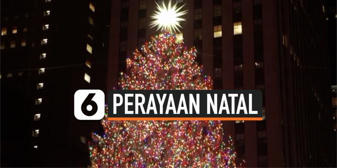 VIDEO: Warga New York Saksikan Ikon Pohon Natal di Tengah Pandemi
