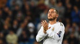 Eden Hazard (100 juta euro) - Real Madrid mendatangkan Hazard selepas kepergian Cristiano Ronaldo ke Juventus. Pemain asal Belgia ini dilabuhkan ke Santiago Bernabeu dengan harga 100 juta euro. (AFP/Gabriel Bouys)