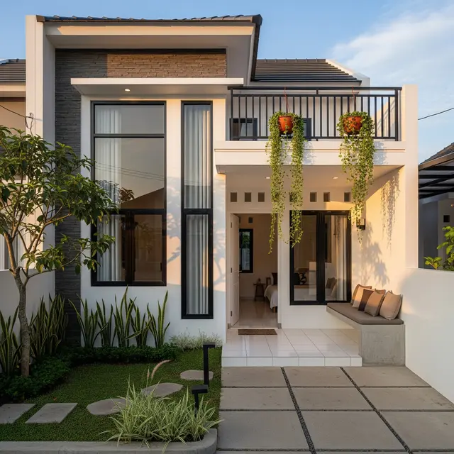 9 Desain Teras Rumah Kecil Tanpa Pilar Depan, Tampil Modern dan Lapang