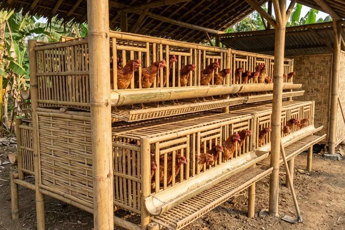 Rahasia Kandang Ayam Petelur Anti Stres Hasil Melimpah