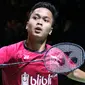 Tunggal putra dipastikan gagal menyumbang gelar di Jerman Terbuka 2018 setelah Jonatan Christie dan Anthony Ginting tersingkir. (PBSI)