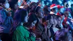 Umat Nasrani mengikuti ibadah Misa Natal dalam rangka Perayaan Natal Nasional 2024 yang berlangsung di Indonesia Arena, Jakarta, pada Sabtu (28/12/2024). (Liputan6.com/Herman Zakharia)