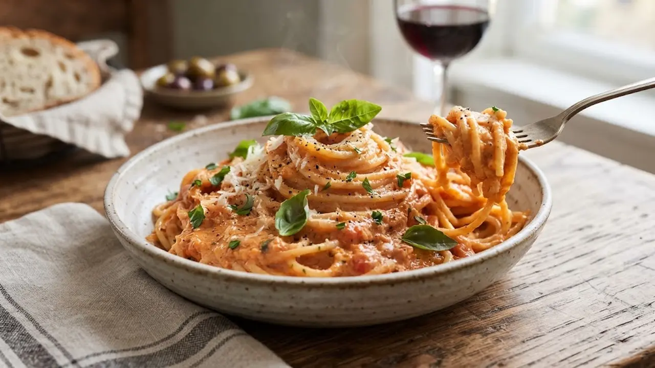 Resep Pasta Saus Tomat Creamy