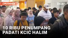 H-2 Natal, 10 Ribu Penumpang Padati Stasiun KCIC Halim