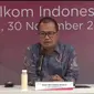 Direktur Strategic Portfolio Telkom Indonesia Budi Setyawan Wijaya saat paparan publik Kamis, 30 November 2023. (Foto: tangkapan layar/Elga N)