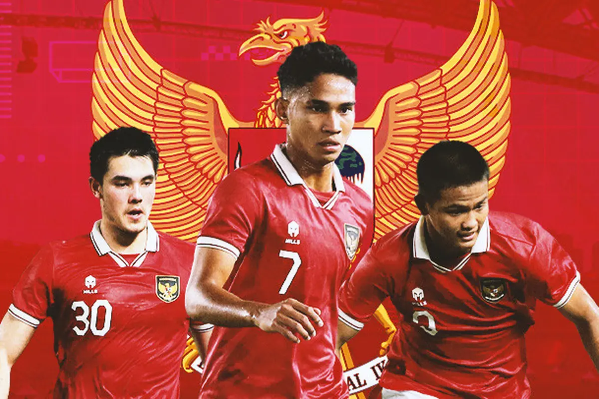Timnas Indonesia - Elkan Baggott, Marselino Ferdinand, dan Hokky Caraka