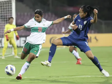 Timnas Putri Indonesia harus takluk 0-4 dari Thailand di laga kedua Grub B Piala Asia (AFC) Wanita yang berlangsung di D.Y. Patil Stadium, Navi Mumbai, India, pada Senin (24/1/2022) malam WIB. (Dok. PSSI)