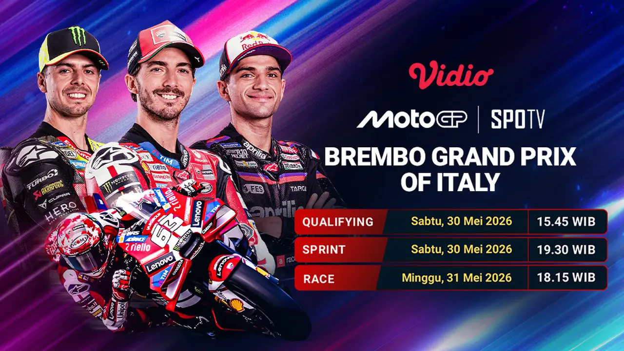 Jadwal MotoGP Brembo Grand Prix of Italy