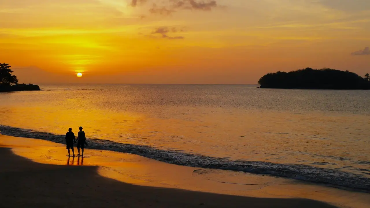Ilustrasi senja, sunset