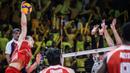 Sejak awal pertandingan, tim asuhan Toiran langsung menurunkan kekuatan terbaiknya. Keita dipercaya mengisi posisi opposite hitter, Gumilar dan Simon sebagai middle blocker, Mozic dan Farhan Halim di posisi outside hitter, serta Nizar sebagai setter. Sementara posisi libero ditempati Henry dan Abhinaya. (Dok. PBVSI)