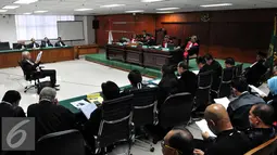 Suasana sidang Tersangka kasus dugaan korupsi suap majelis hakim dan panitera PTUN Medan OC Kaligis di Pengadilan Tipikor, Jakarta, Kamis (10/09/2015). (Liputan6.com/Andrian M Tunay)