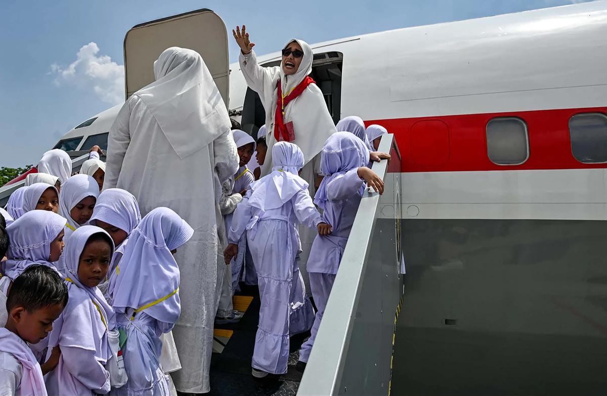 FOTO: Antusias Siswa TK Ikuti Manasik Haji di Banda Aceh