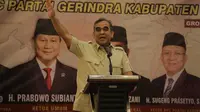 Sekjen Partai Gerindra Ahmad Muzani menghadiri konsolidasi politik bersama pengurus ranting, PAC, dan DPC Gerindra se-Kabupaten Grobogan dan Kabupten Blora, Jawa Tengah, Jumat (9/6) (Istimewa)