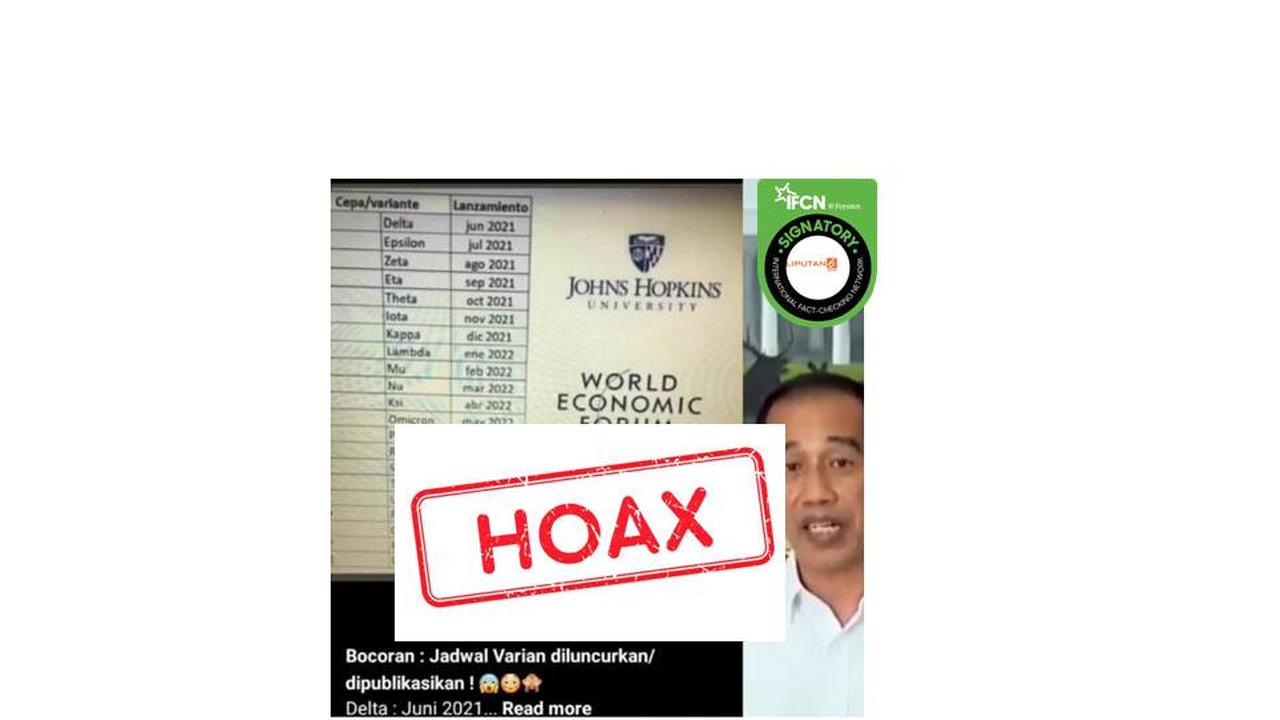 Cek Fakta jadwal varian covid-19