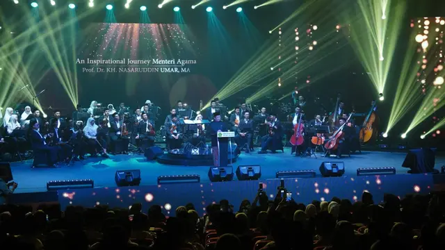 Menag Nasaruddin Umar Hadiri Malam Puncak Hari Santri 2024