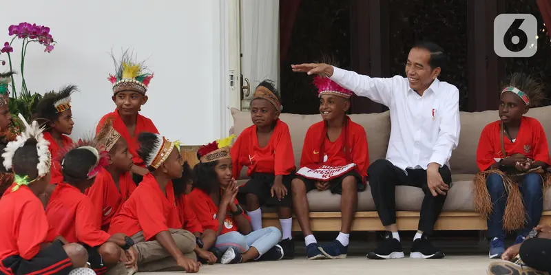 Penuhi Janji, Jokowi Undang Anak-Anak SD Papua ke Istana