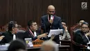 Saksi fakta Pemohon, Idham Amiruddin memberikan kesaksian dalam sidang lanjutan sengketa Pilpres 2019 di Mahkamah Konstitusi, Jakarta, Rabu (19/6/2019). Kuasa hukum Pemohon menghadirkan 15 saksi fakta dan 2 saksi ahli pada sidang lanjutan sengketa Pilpres 2019. (merdeka.com/Iqbal S. Nugroho)