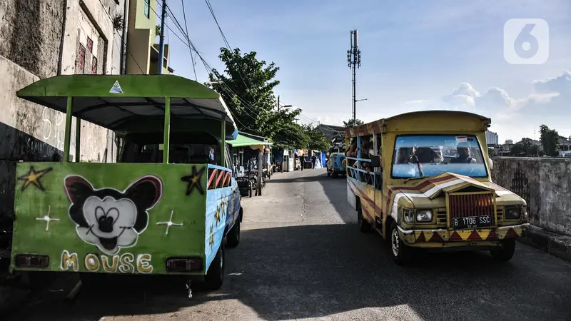 FOTO: Lebih Dekat dengan Odong-Odong Kampung Pulo