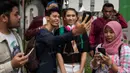 Penggemar Agnes Monica itu awalnya berposisi sebagai quicker sebelum kini Yolla Yuliana berposisi sebagai all around. (Bola.com/Vitalis Yogi Trisna)