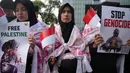 Diantara korban tersebut, setidaknya 16.456 jiwa adalah anak-anak dan lebih dari 11.000 perempuan. (AP Photo/Dita Alangkara)