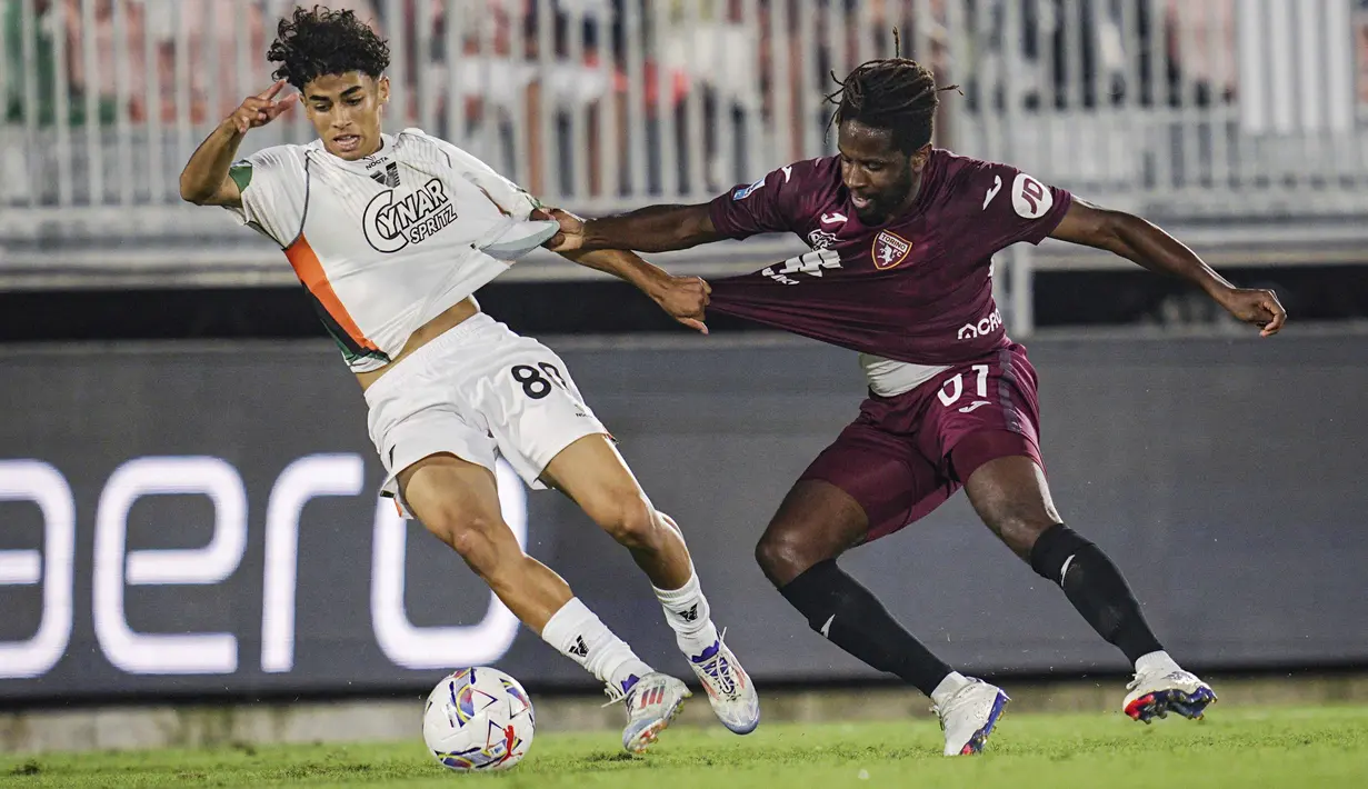 Venezia belum pernah menang dari tiga laga yang sudah dimainkan di Serie A, dua kali kalah dan sekali imbang. Venezia kini berada di posisi ke-17 klasemen Serie A dengan satu poin. (Marco Alpozzi/LaPresse via AP)